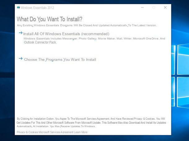 Comment installer Windows Live Mail sur Windows 10