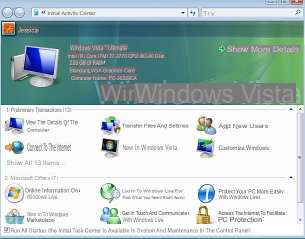 Cómo actualizar Windows Vista