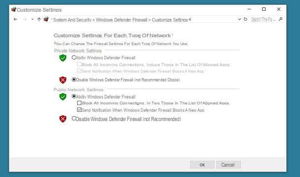 How to disable Windows 10 firewall