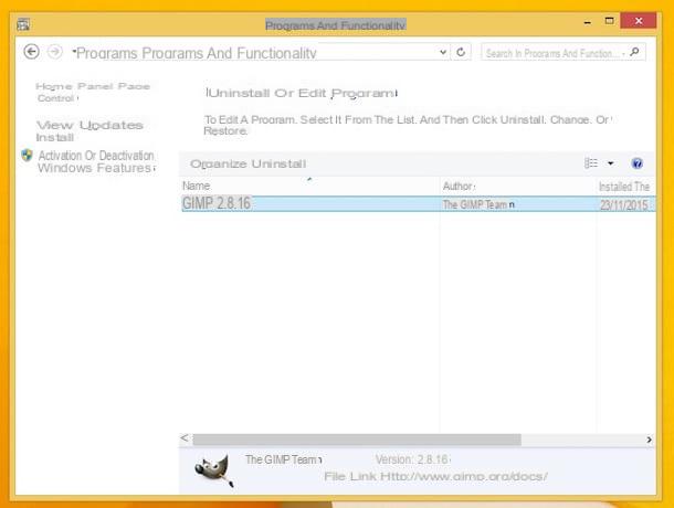 Comment désinstaller les programmes Windows 8