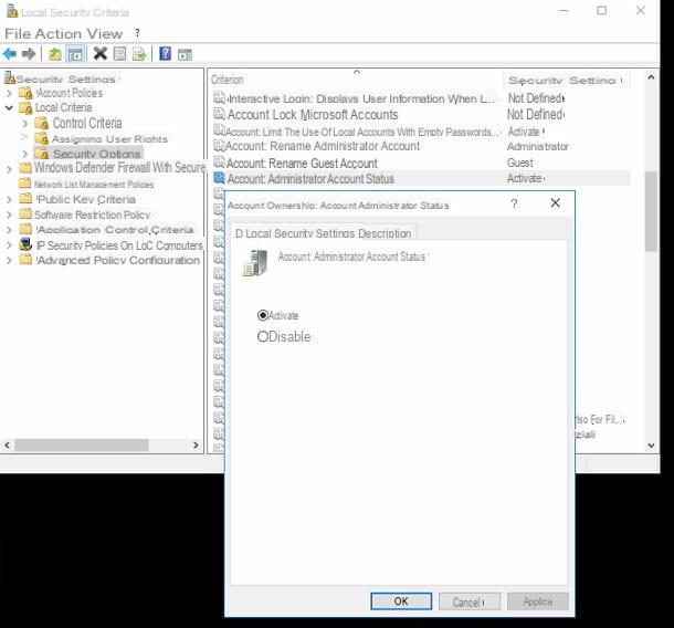 How to become an administrator of the Windows 10 PC