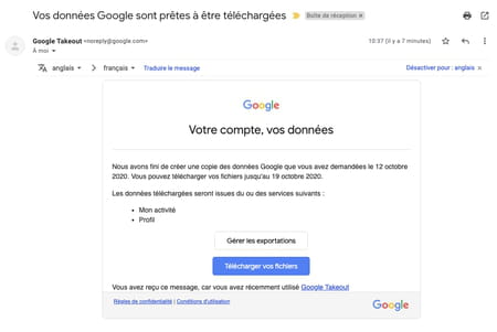 Dados do Google: salva todas as informações de uma conta