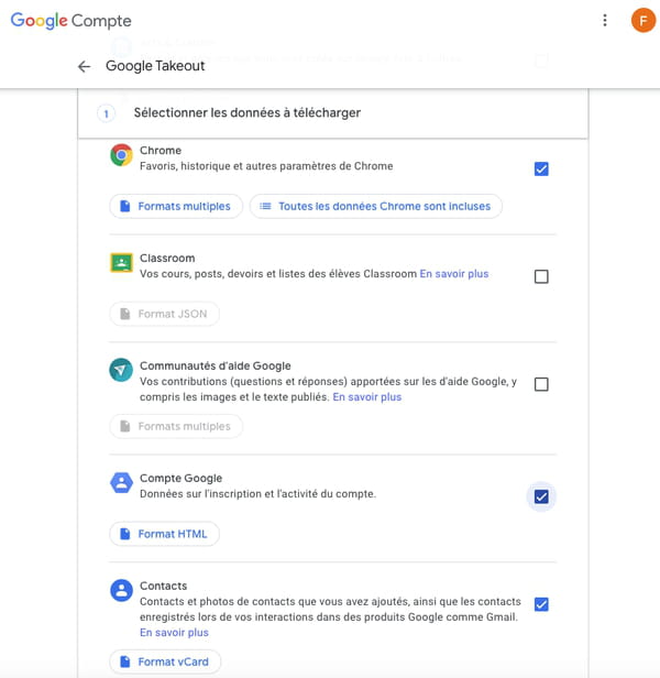 Datos de Google: guarda toda la información de una cuenta