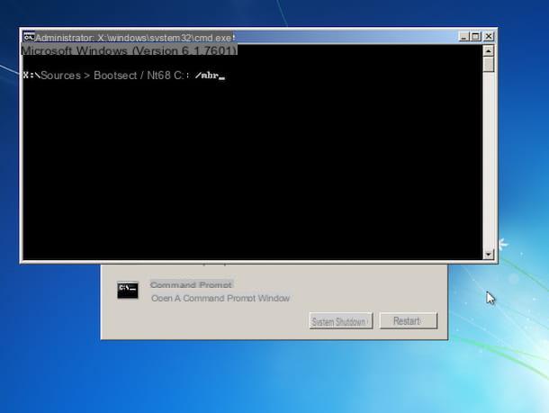Como restaurar MBR Windows 7