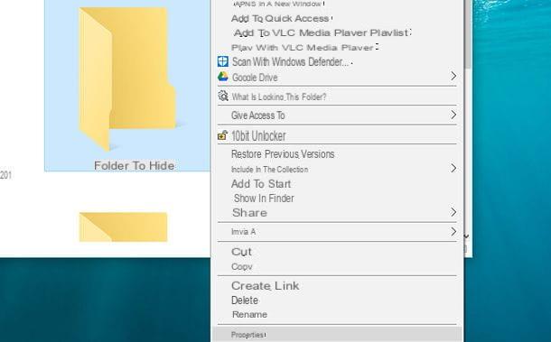 How to hide folders on Windows